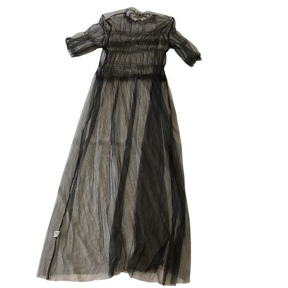 Tulle Shirred Maxi Dress - Picture 7 of 8